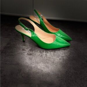 Love Bright Green Patent Heels